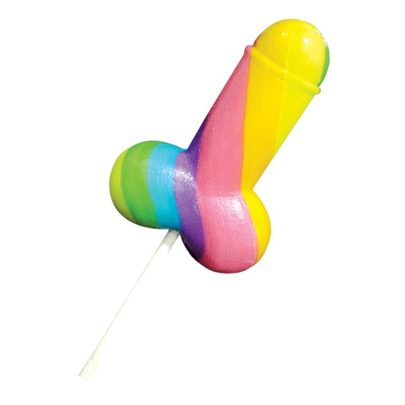 Piruleta Forma de Pene Multicolor 2