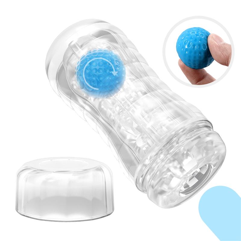 Planet Ball-Rolling Masturbador Azul 4