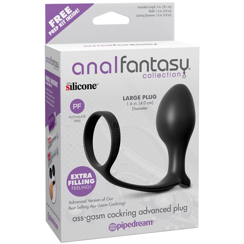 Plug Anal Ass-Gasm Advanced Plug Negro