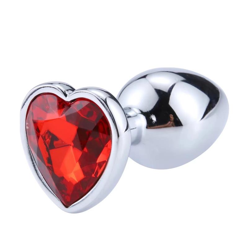 Plug anal Base Corazón Red Scarlet Talla L 4