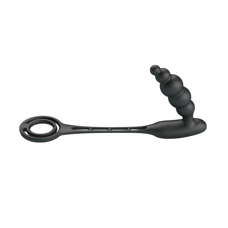 Plug Anal con Anillo para el Pene con Vibración