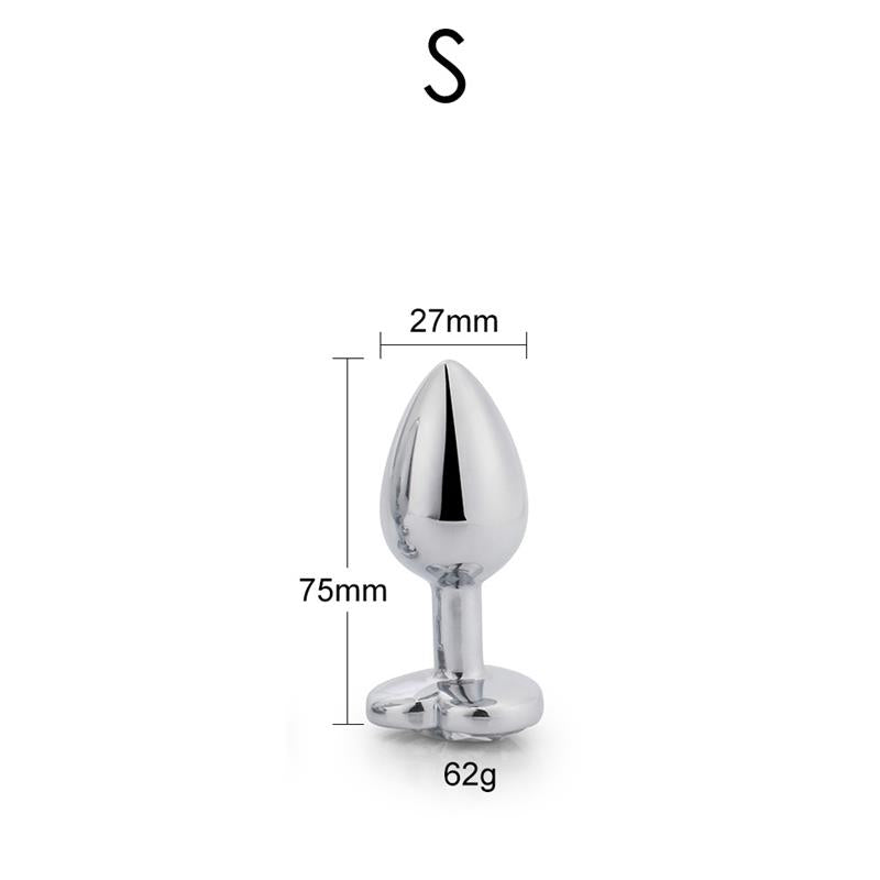 Plug Anal con Joya de Corazón Purple Lavender Talla S 6