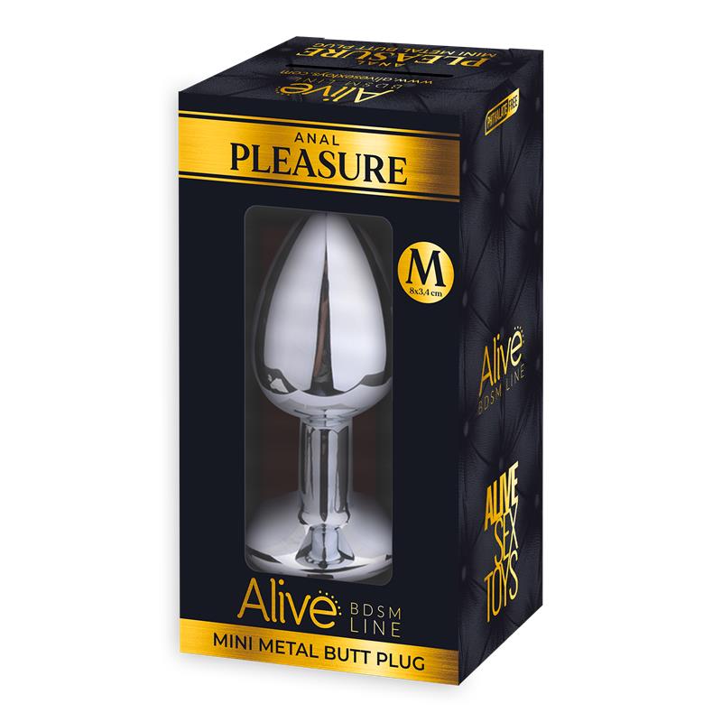 Plug Anal con Joya Negra Talla M 2