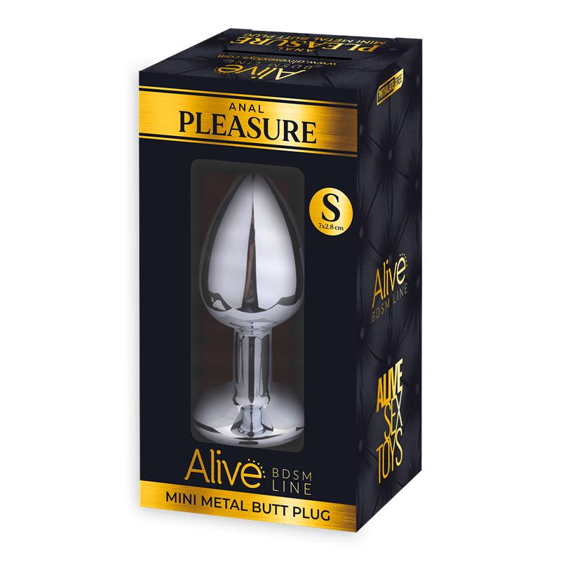 Plug Anal con Joya Negra Talla S 2