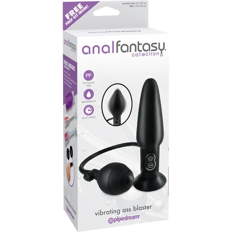 Plug Anal con Vibración Color Negro