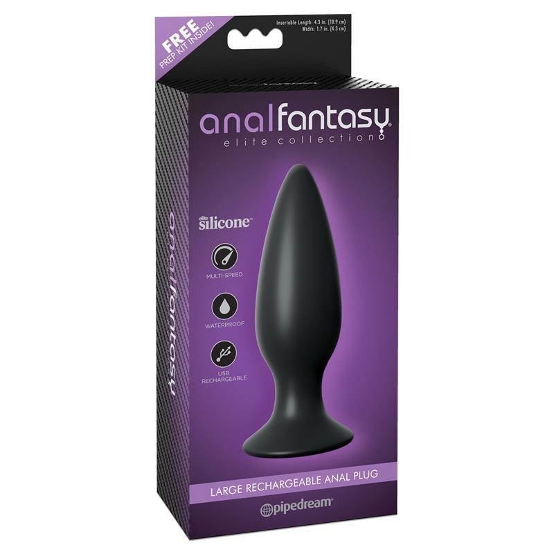 Plug Anal con Vibración Negro