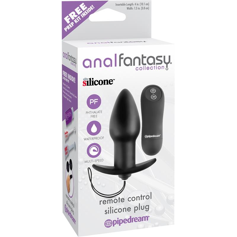 Plug Anal con Vibración Negro