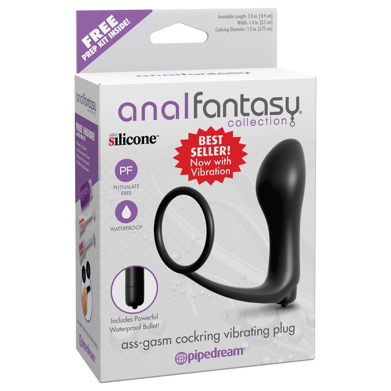 Plug Anal con Vibración Negro