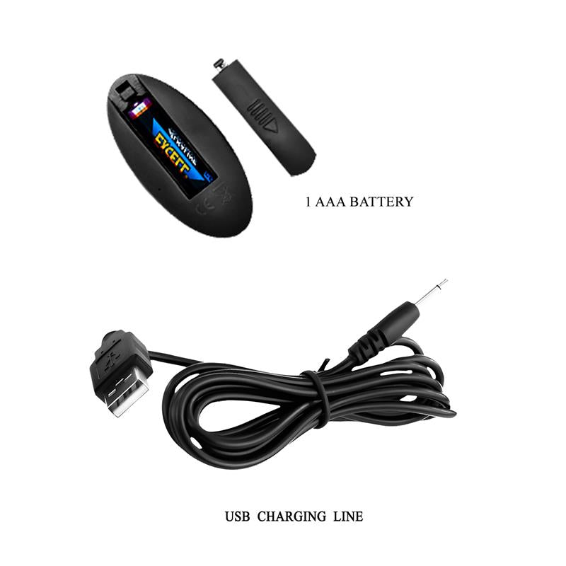 Plug Anal con Vibración y Rotación con Control Remoto USB 7