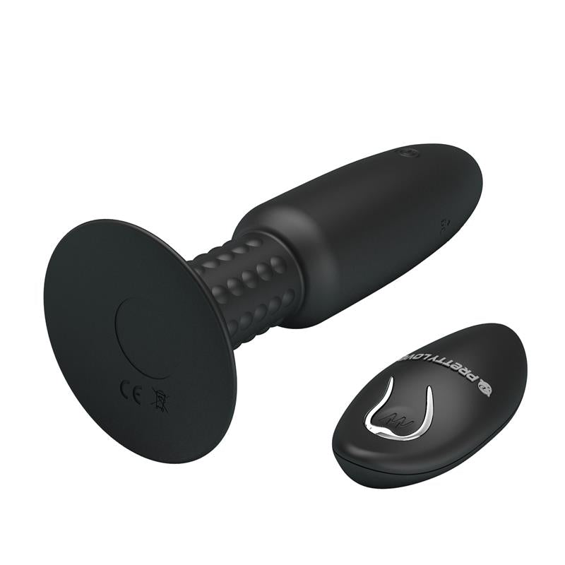 Plug Anal con Vibración y Rotación con Control Remoto USB 3