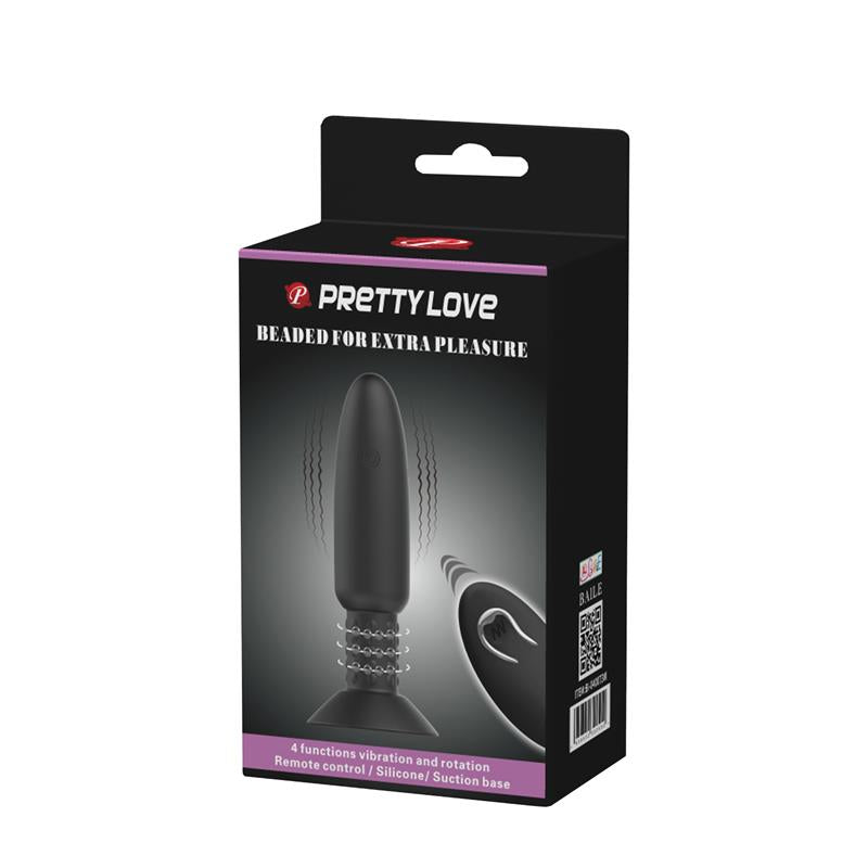 Plug Anal con Vibración y Rotación con Control Remoto USB 9