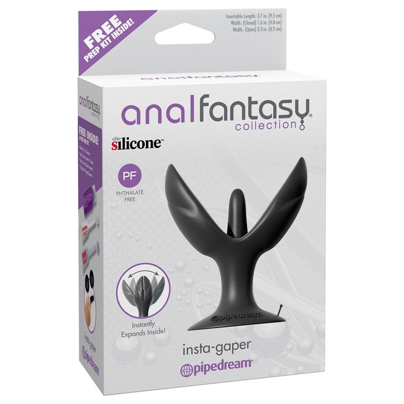 Plug Anal Insta-Gaper Negro
