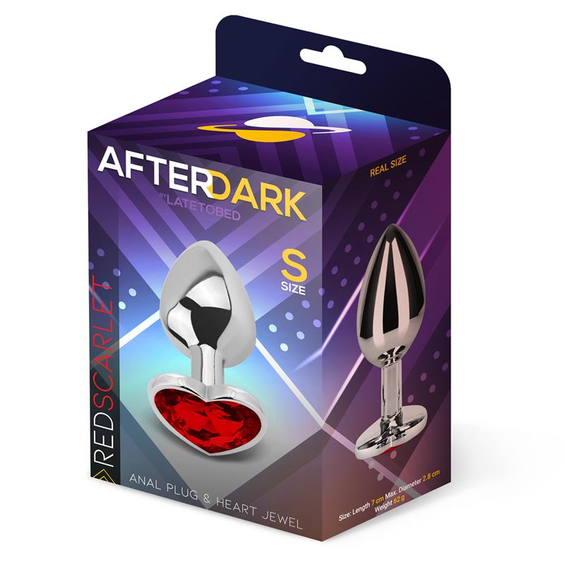 Plug Anal Joya de Corazón Red Scarlet Talla S 2