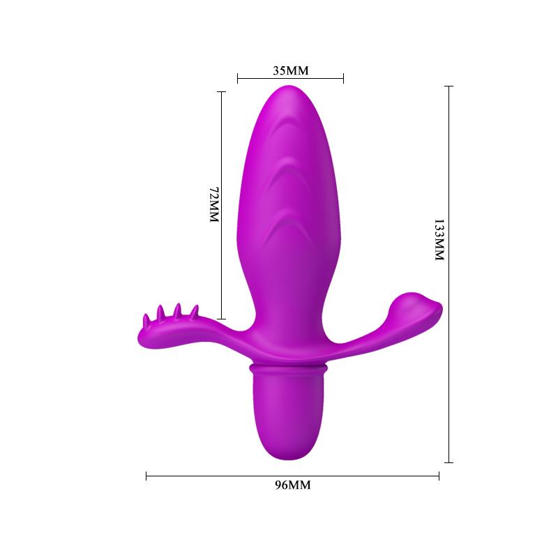 Plur Anal con Vibración Fitch Color Púrpura 5