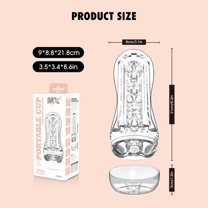 Portable Cup Strong Edition Combo Masturbador