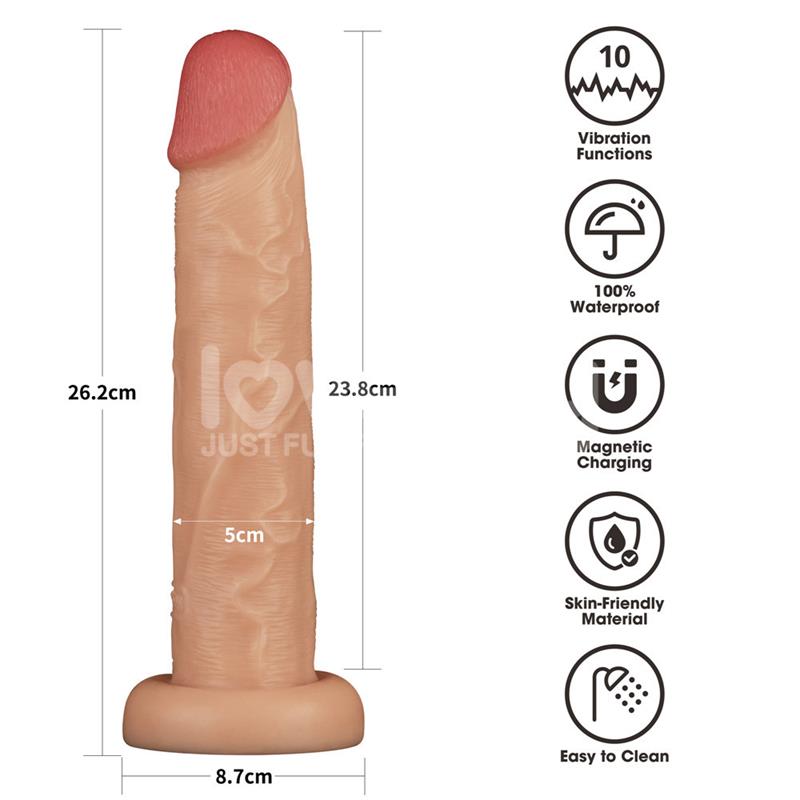 Power Basics Dildo con Vibración 10