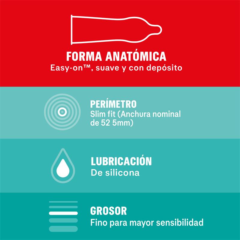 Preservativos Sensitivo Slim Fit 10 ud 2
