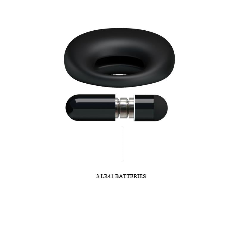 Pretty Love Anillo Vibrador Trap Color Negro 7