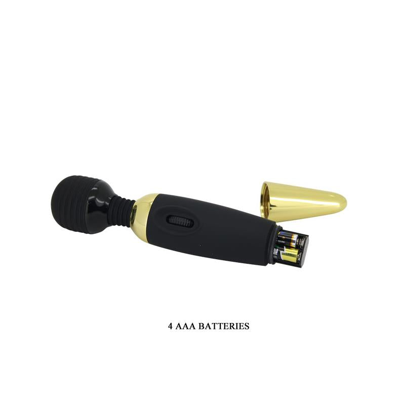 Pretty Love Masajeador Power Wand Negro y Dorado 7