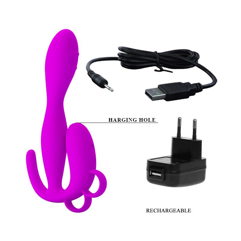 Pretty Love Plug Anal Flowery Color Púrpura 7