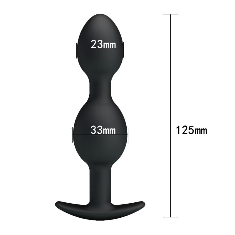 Pretty Love Plug Anal Pesado Color Negro 5
