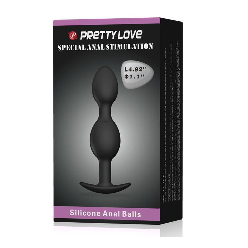 Pretty Love Plug Anal Pesado Color Negro 7