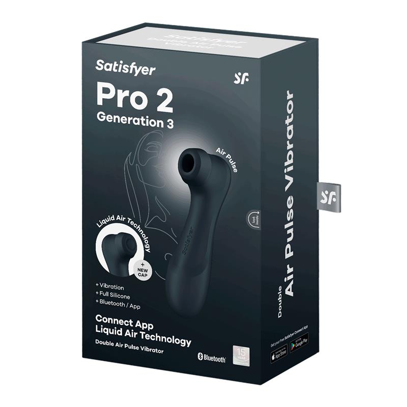 Pro 2 Gen 3 Liquid Air Technology Succión y Vibración App Connect Negro 6