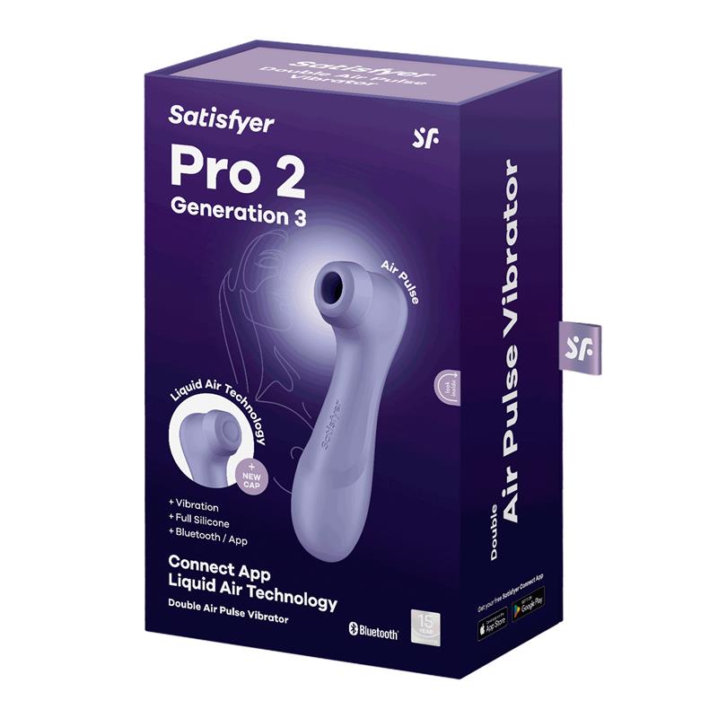 Pro 2 Genera 3 Liquid Air Technology Succión y Vibración APP Connect Lilac 6