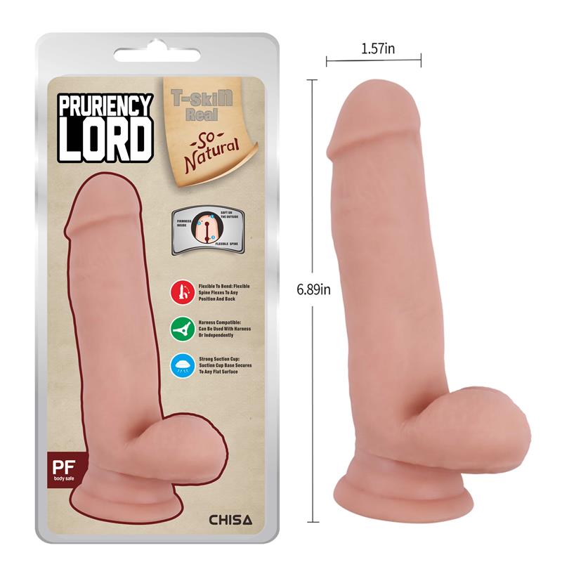 Pruriency Lord Dildo Dual Density 17.5 cm