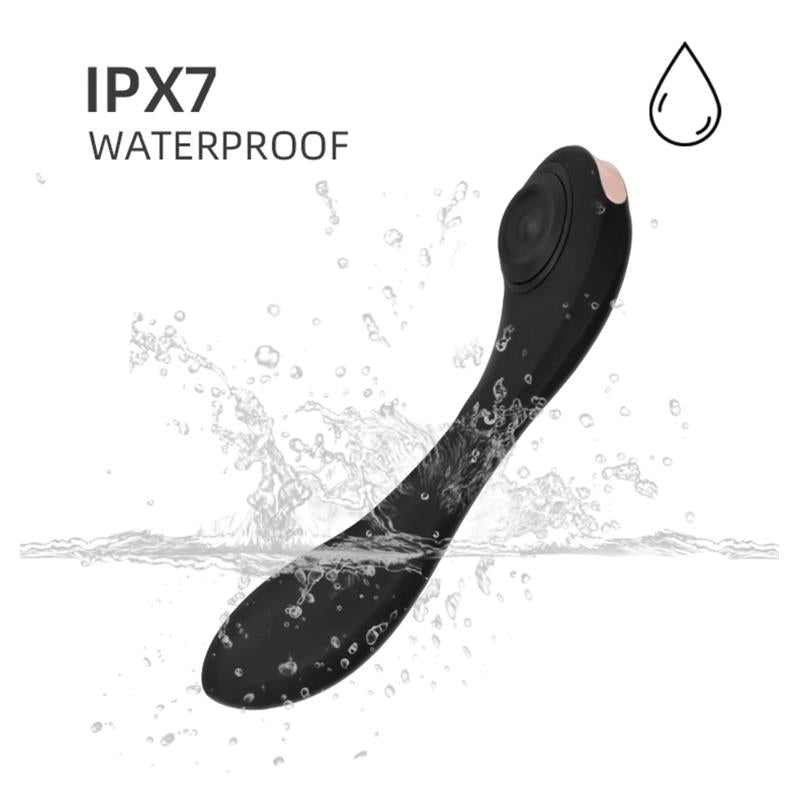 Pulsar Vibrador con Pulsación y Esqueleto Articulado Silicona USB 13