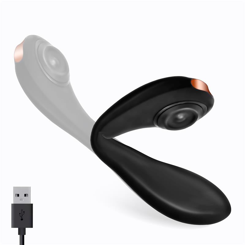 Pulsar Vibrador con Pulsación y Esqueleto Articulado Silicona USB 5