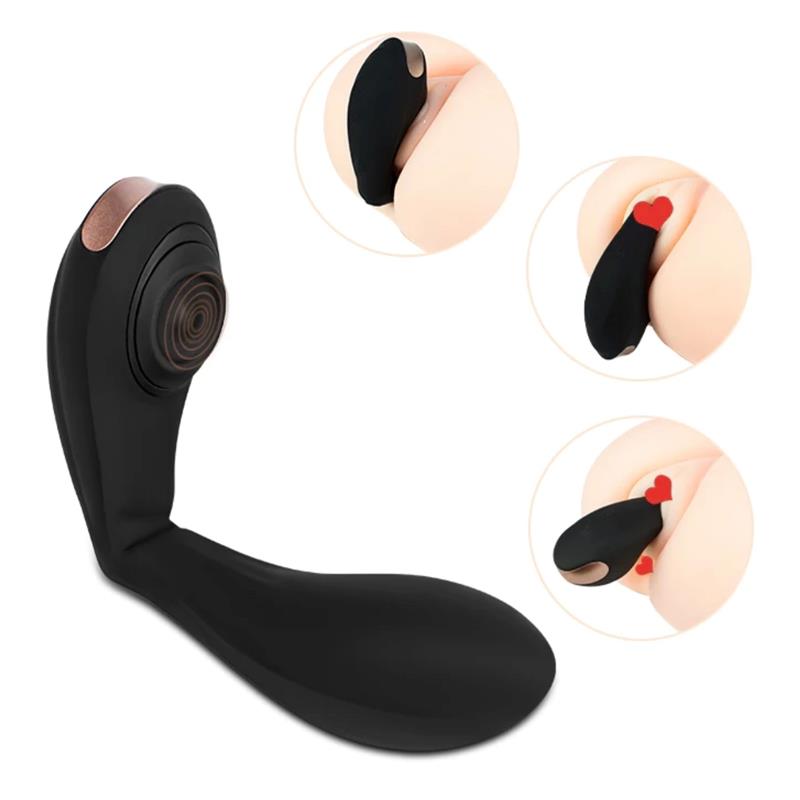 Pulsar Vibrador con Pulsación y Esqueleto Articulado Silicona USB 9