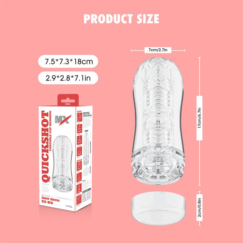 Quickshot Portable Cup Bearhug Masturbador