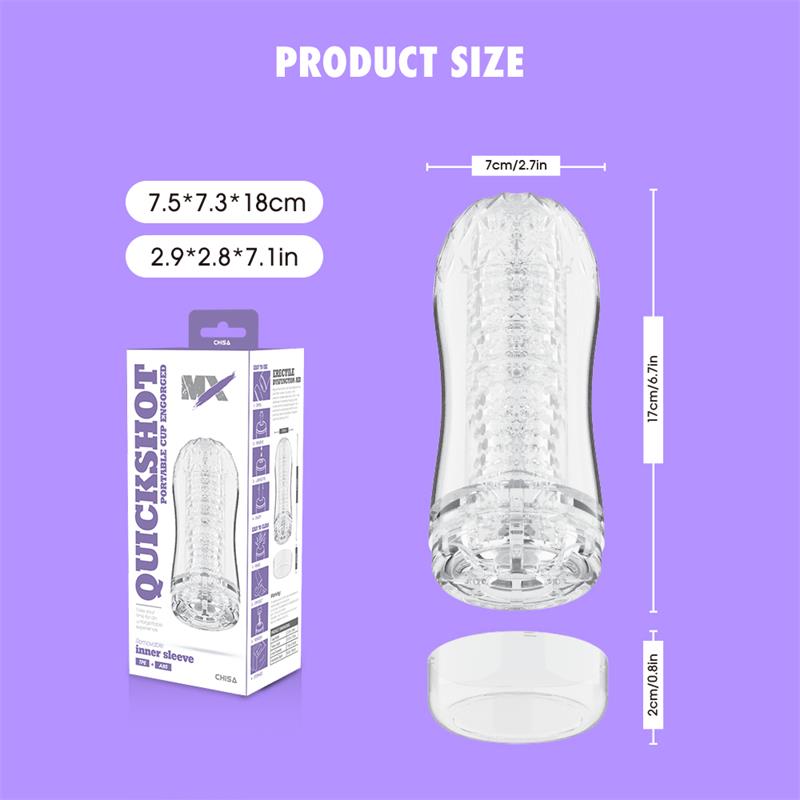 Quickshot Portable Cup Engorged Masturbador