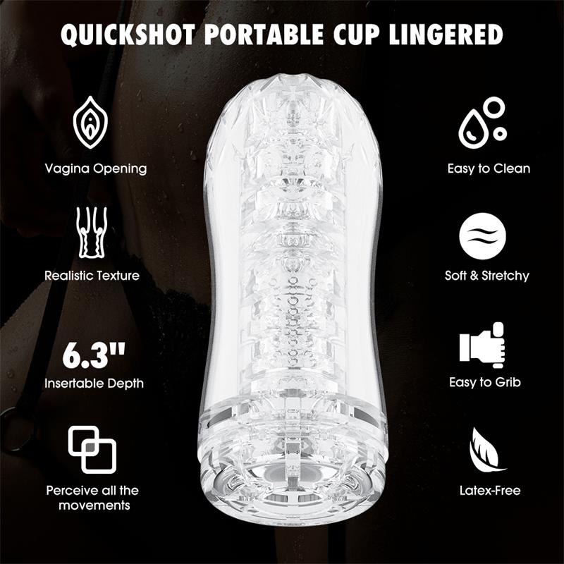 Quickshot Portable Cup Lingered Masturbador