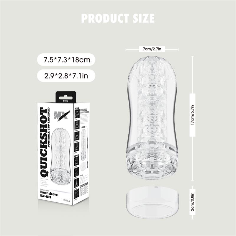 Quickshot Portable Cup Lingered Masturbador