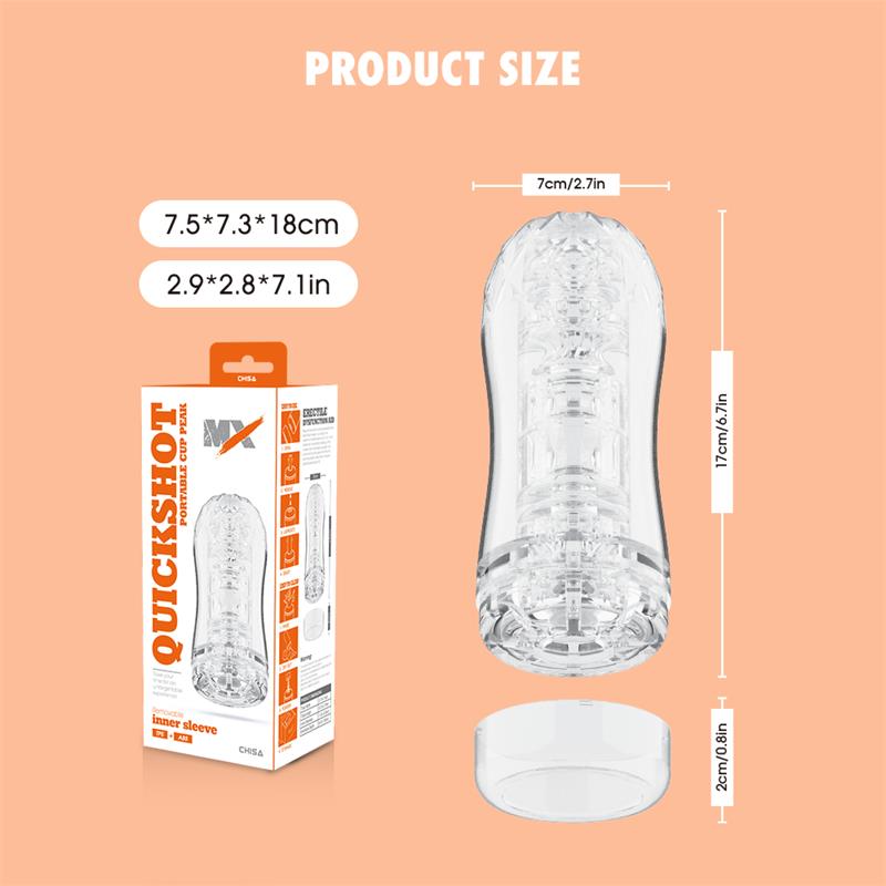 Quickshot Portable Cup Peak Masturbador