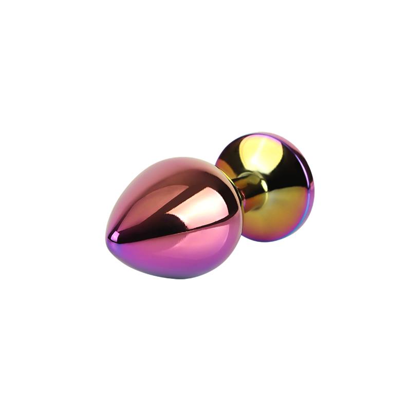 Rainbow Gem Plug Anal con Joya en la Base Talla M
