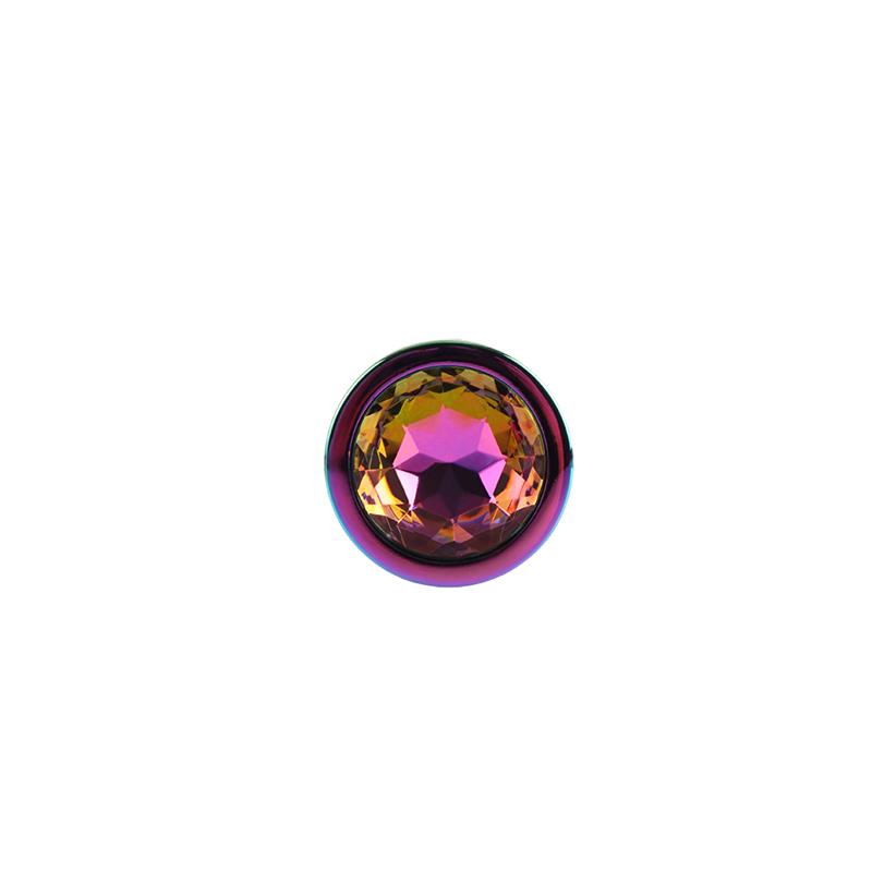 Rainbow Gem Plug Anal con Joya en la Base Talla M