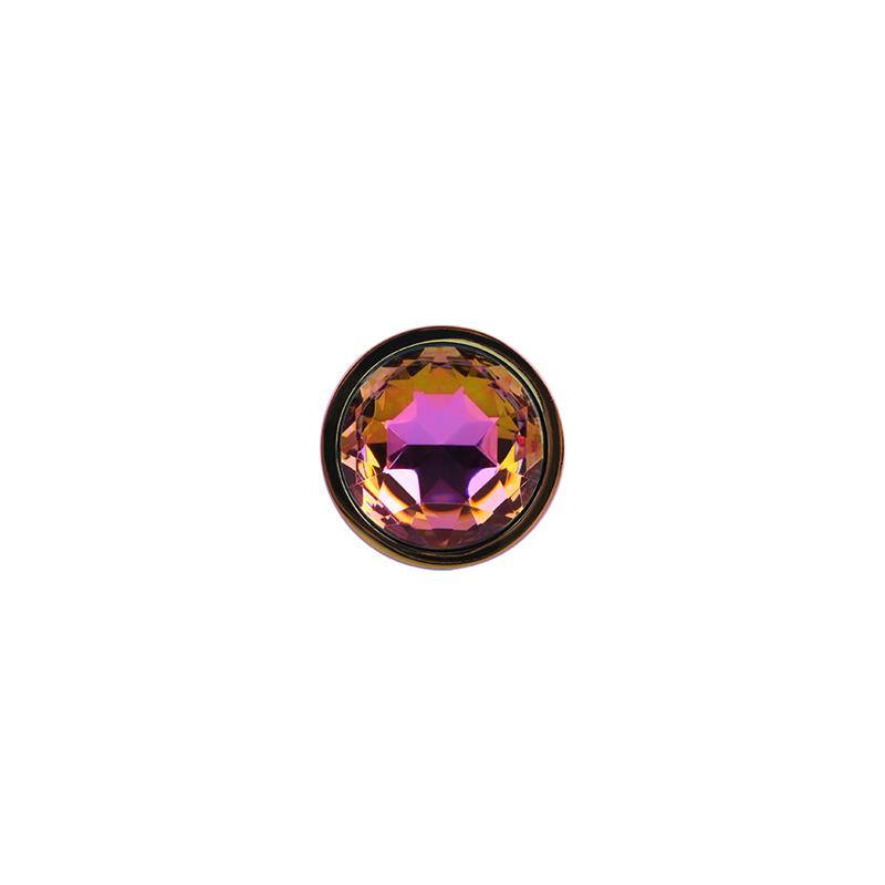 Rainbow Gem Plug Anal con Joya en la Base Talla S