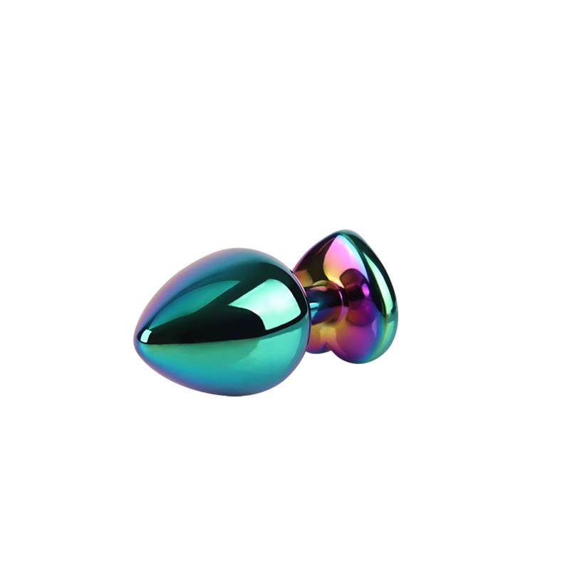 Rainbow Heart Plug Anal con Joya en la Base Talla M