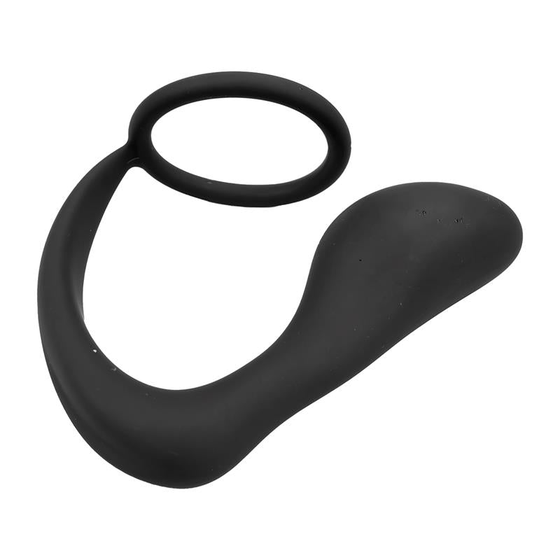 Randal Plug Anal con Anillo para el Pene Silicona Negro 5