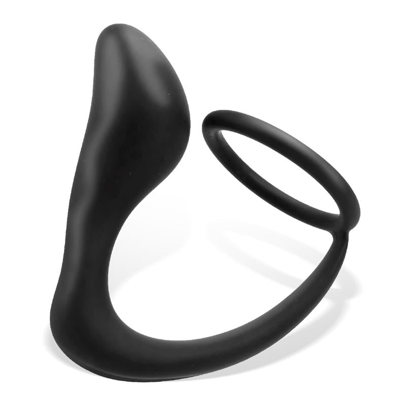Randal Plug Anal con Anillo para el Pene Silicona Negro 4