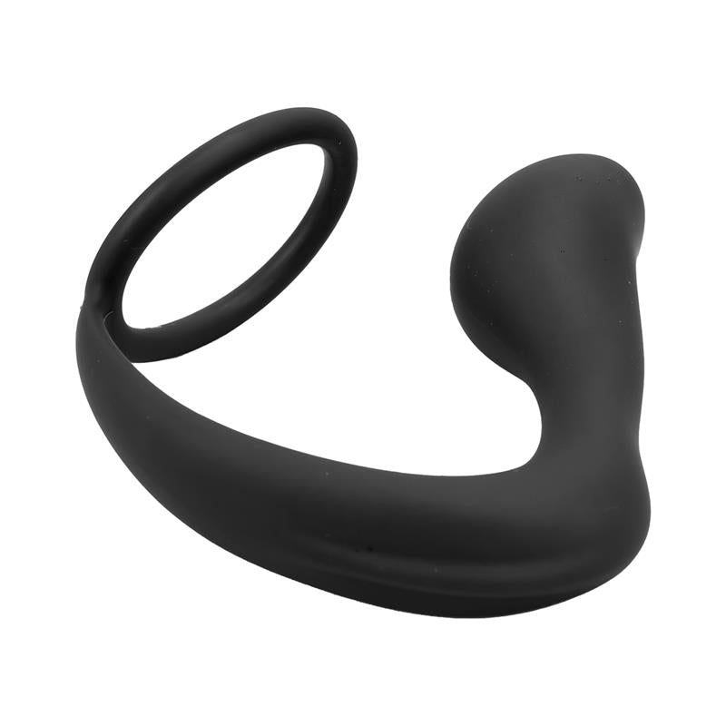 Randal Plug Anal con Anillo para el Pene Silicona Negro 6
