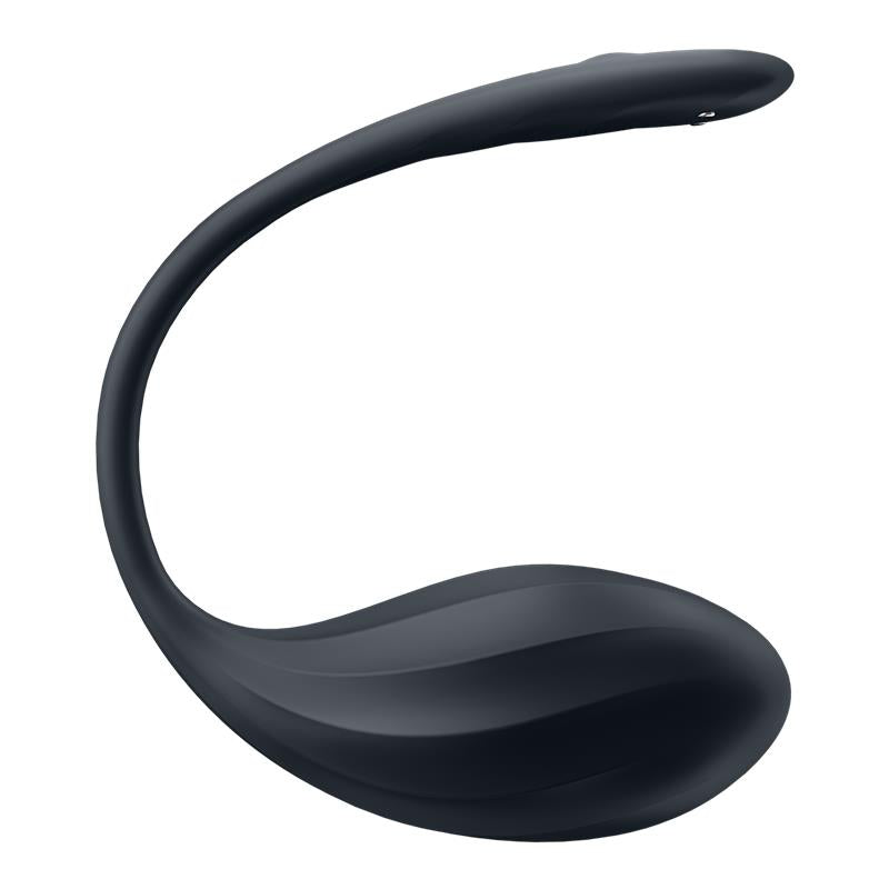 Ribbed Petal Vibrador de Braguita APP Negro 2