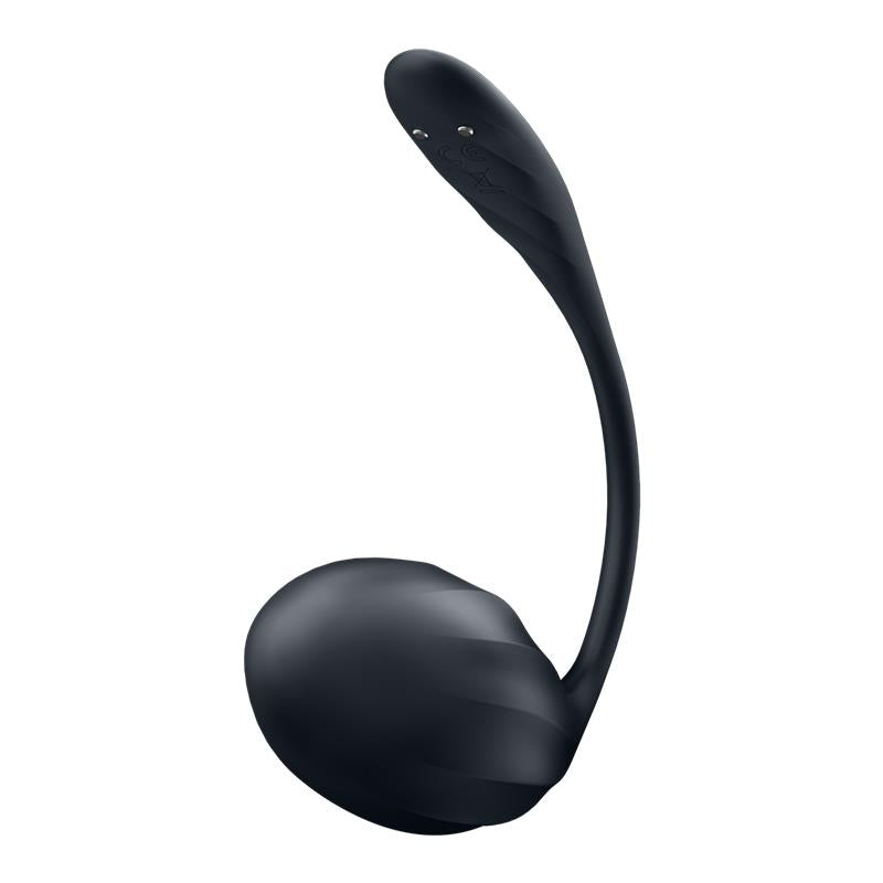 Ribbed Petal Vibrador de Braguita APP Negro 4