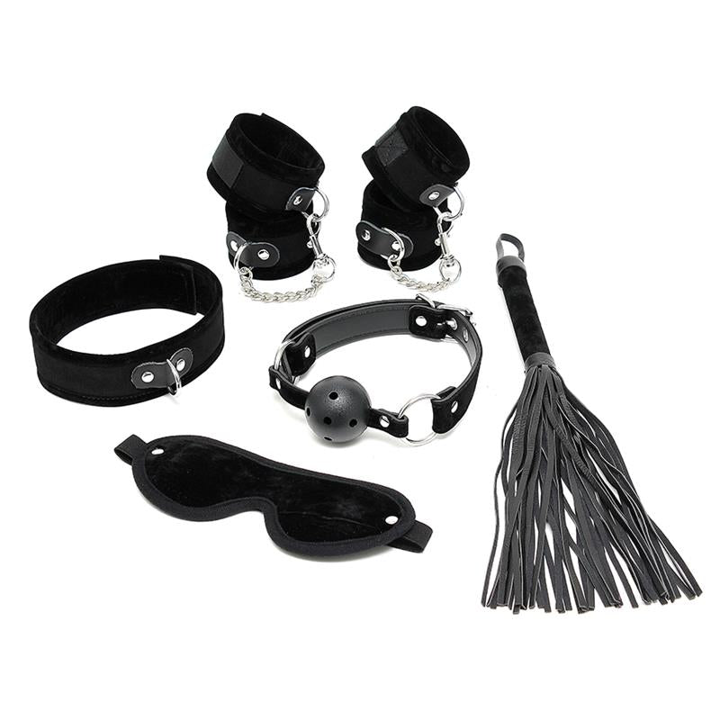 Set de Bondage 6 Piezas Negro