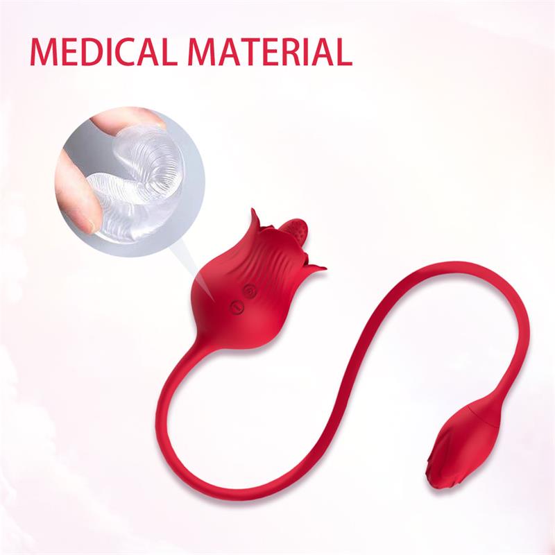 Rosa con Licking y Huevo Vibrador USB 13