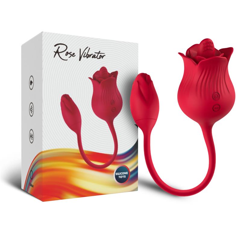 Rosa con Licking y Huevo Vibrador USB 3