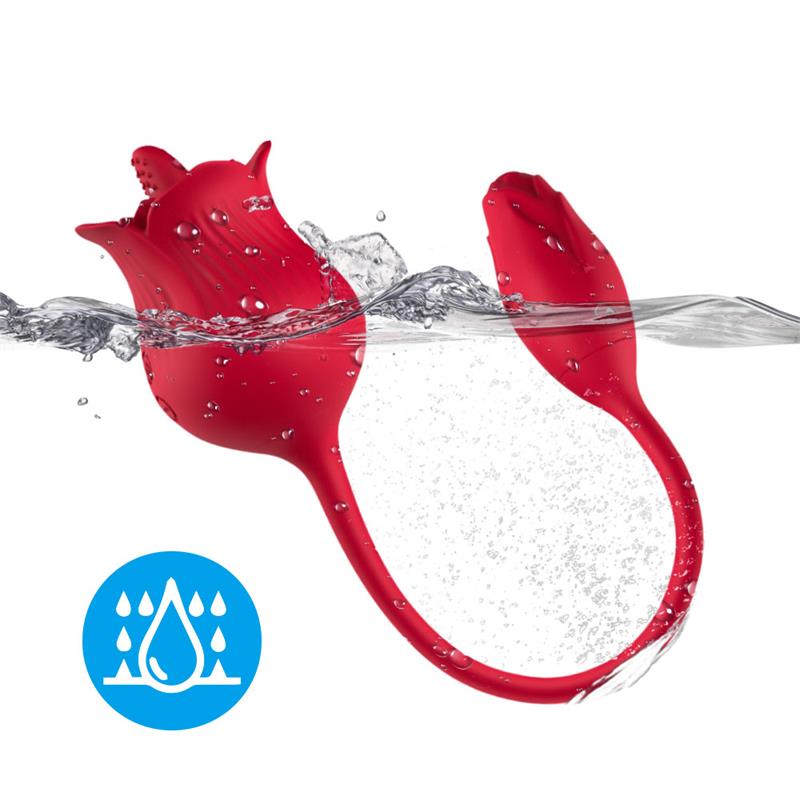 Rosa con Licking y Huevo Vibrador USB 12